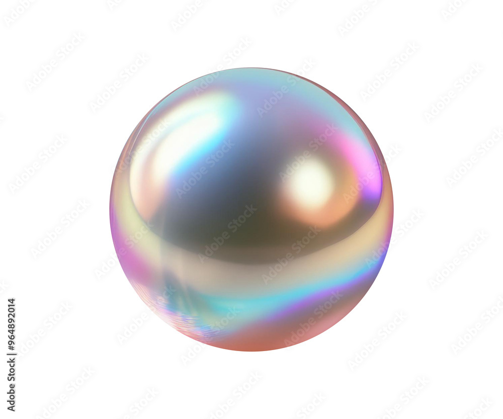 Close-Up Illustration of a Lustrous Pearl with Smooth Surface and Subtle Iridescence Close-Up Illustration of a Lustrous Pearl with Smooth Surface and Subtle Iridescence