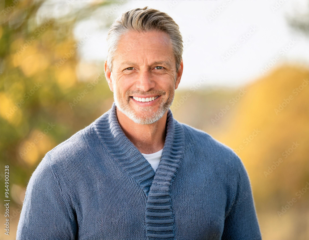 Portrait of Handsome Mature Man Model Portrait of Handsome Mature Man Model