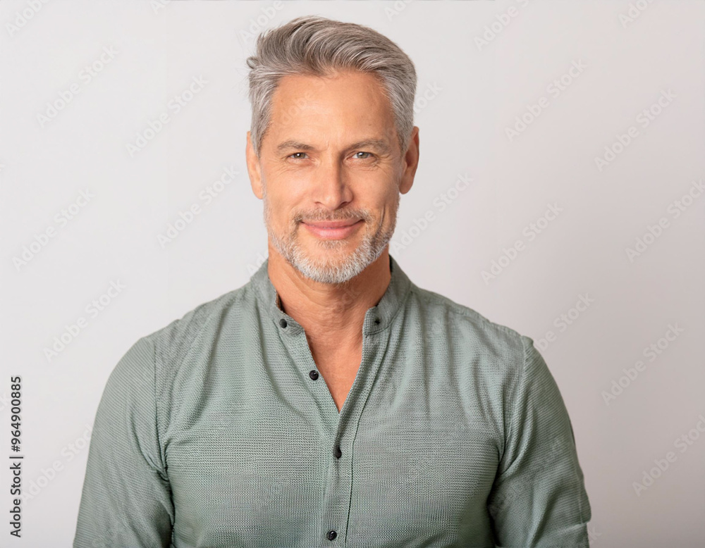 Portrait of Handsome Mature Man Model Portrait of Handsome Mature Man Model