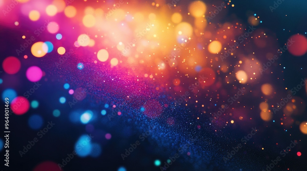 Blurry, colorful neon lights on a dark background, creating a futuristic microscopic photo effect with vibrant and dynamic hues Blurry, colorful neon lights on a dark background, creating a futuristic microscopic photo effect with vibrant and dynamic hues