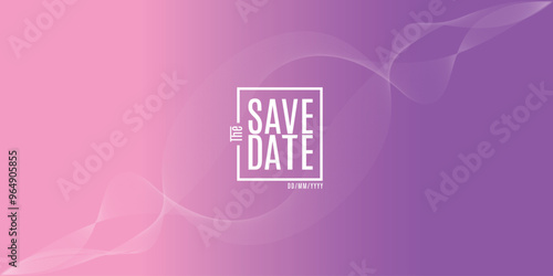 Save the date banner. Can be used for business, marketing and advertising. logo graphic design of event summit made for Technology and upcoming events.