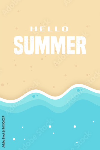 Summer illustration background