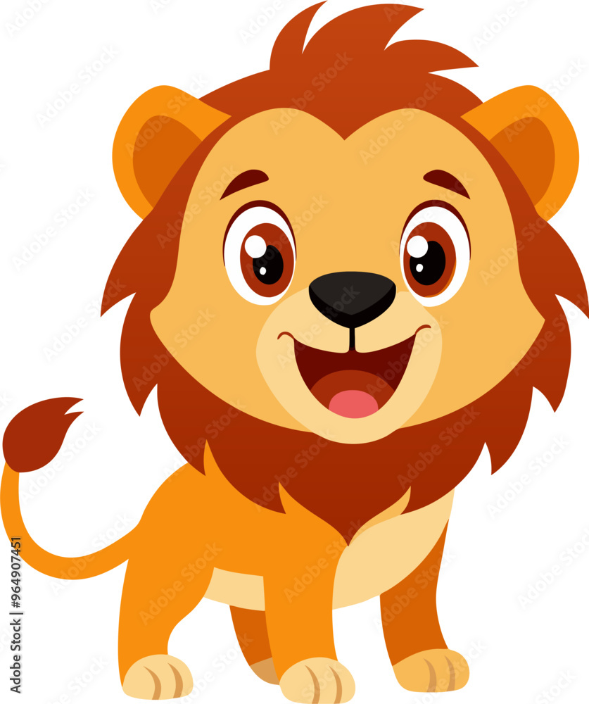 lion cartoon isolated on a transparent background lion cartoon isolated on a transparent background