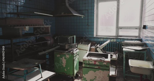 Interiors Of Buildings In The Abandoned Soviet City Of Pyramiden, Arctic, Svalbard