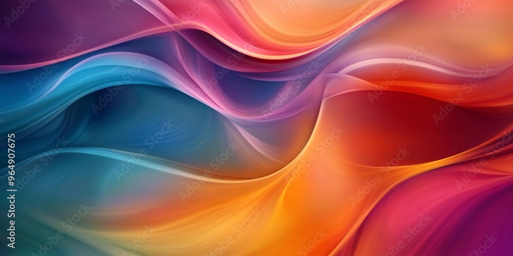 Abstract colorful wavy background with vibrant hues of blue, orange, red, and purple. Abstract colorful wavy background with vibrant hues of blue, orange, red, and purple.