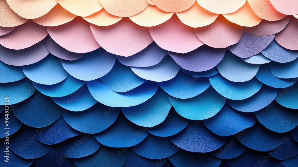 Abstract Paper Art with Colorful Gradient Abstract Paper Art with Colorful Gradient