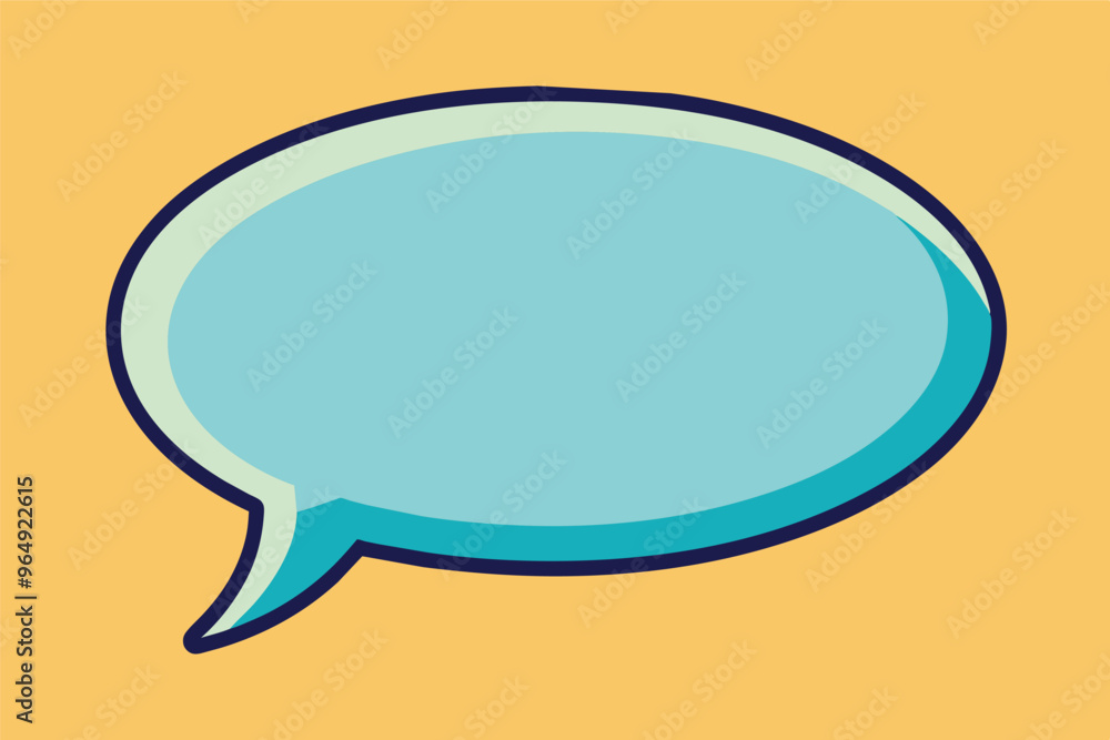 A colorful speech bubble on a vibrant yellow background, ideal for conveying messages or ideas in graphic design or digital communication A colorful speech bubble on a vibrant yellow background, ideal for conveying messages or ideas in graphic design or digital communication