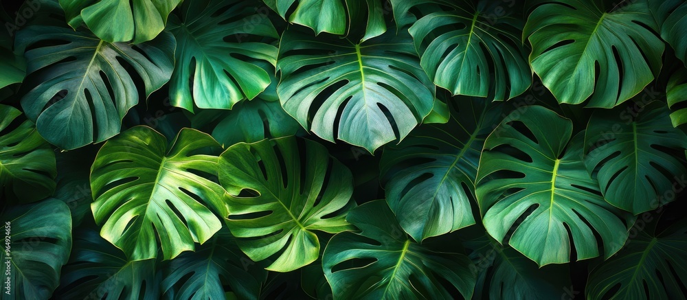 custom made wallpaper toronto digitalTropical Leaf Background