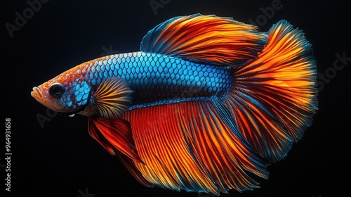 Vibrant Siamese Fighting Fish