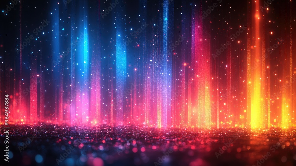 Abstract Neon Lights and Glitter Abstract Neon Lights and Glitter