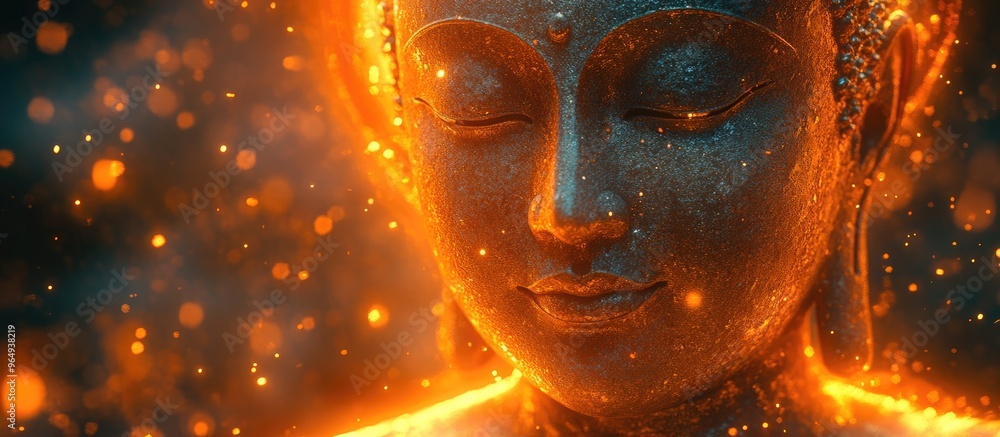 Golden Buddha with a Divine Glow Golden Buddha with a Divine Glow