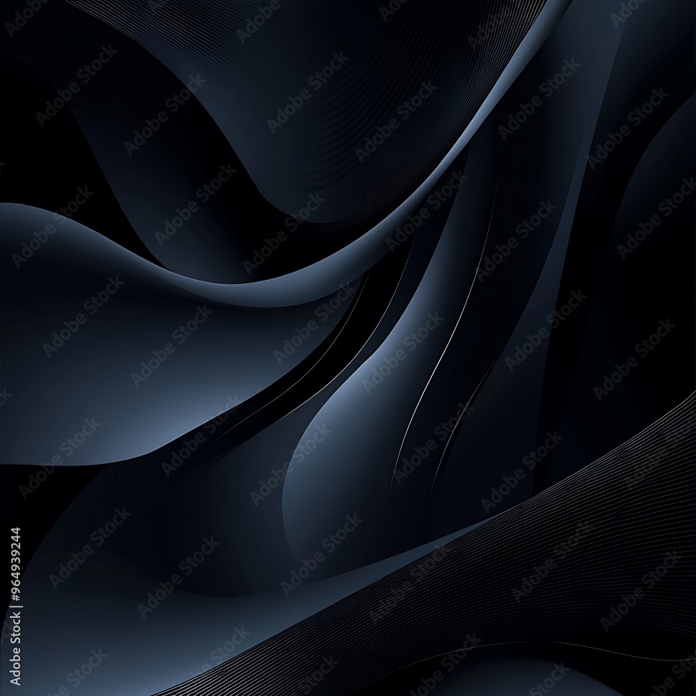 Obraz premium Light Blue Essence Dark Elegance Unveiled