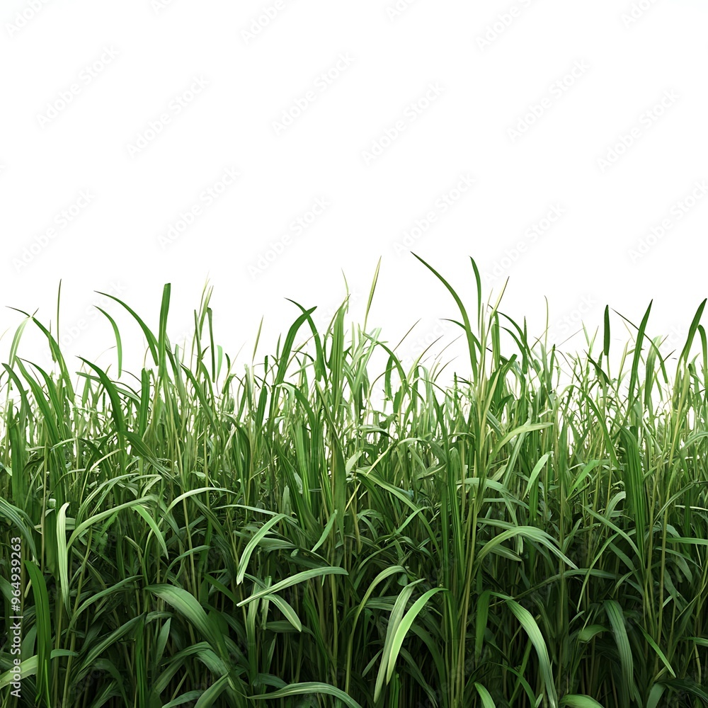 Obraz premium Realistic grass White Background