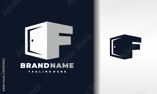 letter F door logo