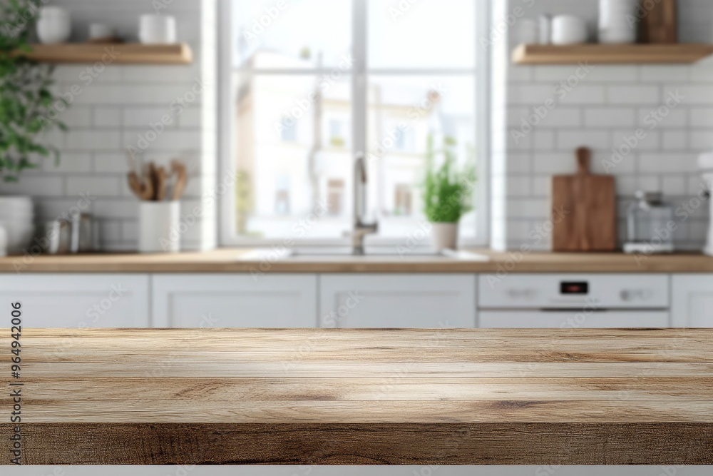 kitchen table background, wood counter top on blur of white clean abstract home interior with bokeh. used for display or montage your wooden for dining background. tabl banner, podium, ai kitchen table background, wood counter top on blur of white clean abstract home interior with bokeh. used for display or montage your wooden for dining background. tabl banner, podium, ai