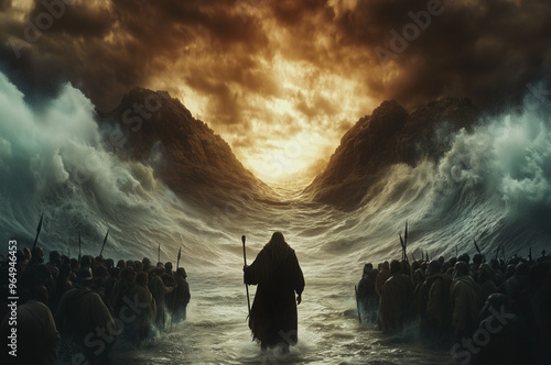 The Exodus of Moses Parting The Red Sea