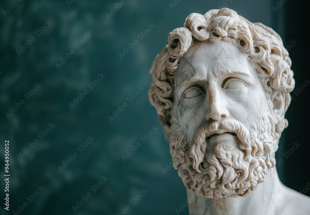 Marble statue of an ancient greek philosopher Marble statue of an ancient greek philosopher