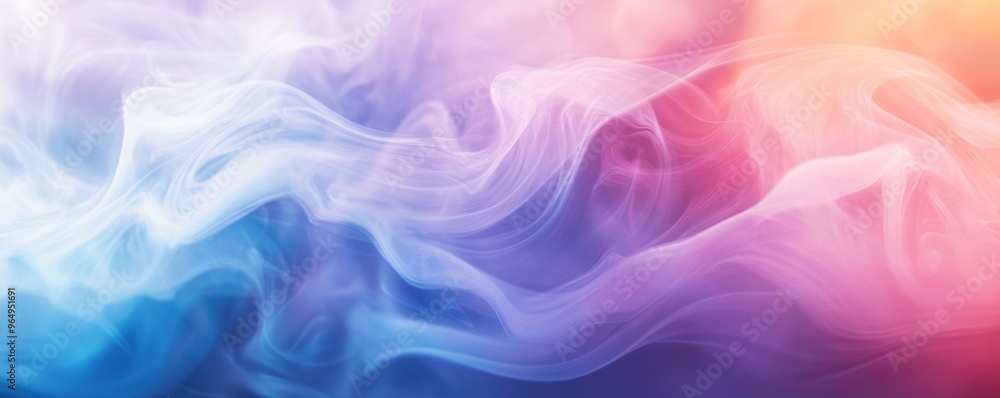 Colorful swirling mist with gradient effect, abstract art concept Colorful swirling mist with gradient effect, abstract art concept
