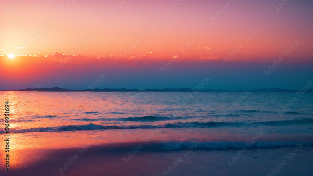 sunset, sea, sky, sun, water, ocean, sunrise, nature, clouds, cloud, beach, horizon, landscape, orange, reflection, evening, coast, dawn, waves, island, tropical, dusk, morning, light, lake