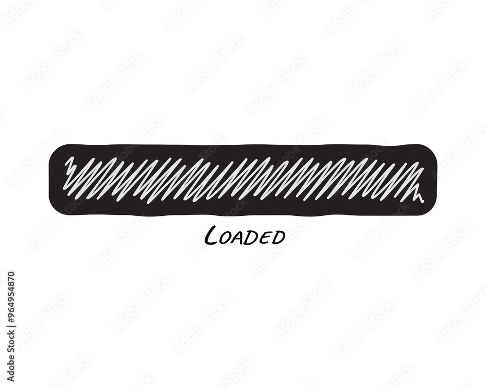 Loading bar status icon. Vector illustration. Vector loaded icons. Download progress. Donload or Upload. Hand-drawn sketch-scribble. Loading bar status icon. Vector illustration. Vector loaded icons. Download progress. Donload or Upload. Hand-drawn sketch-scribble.