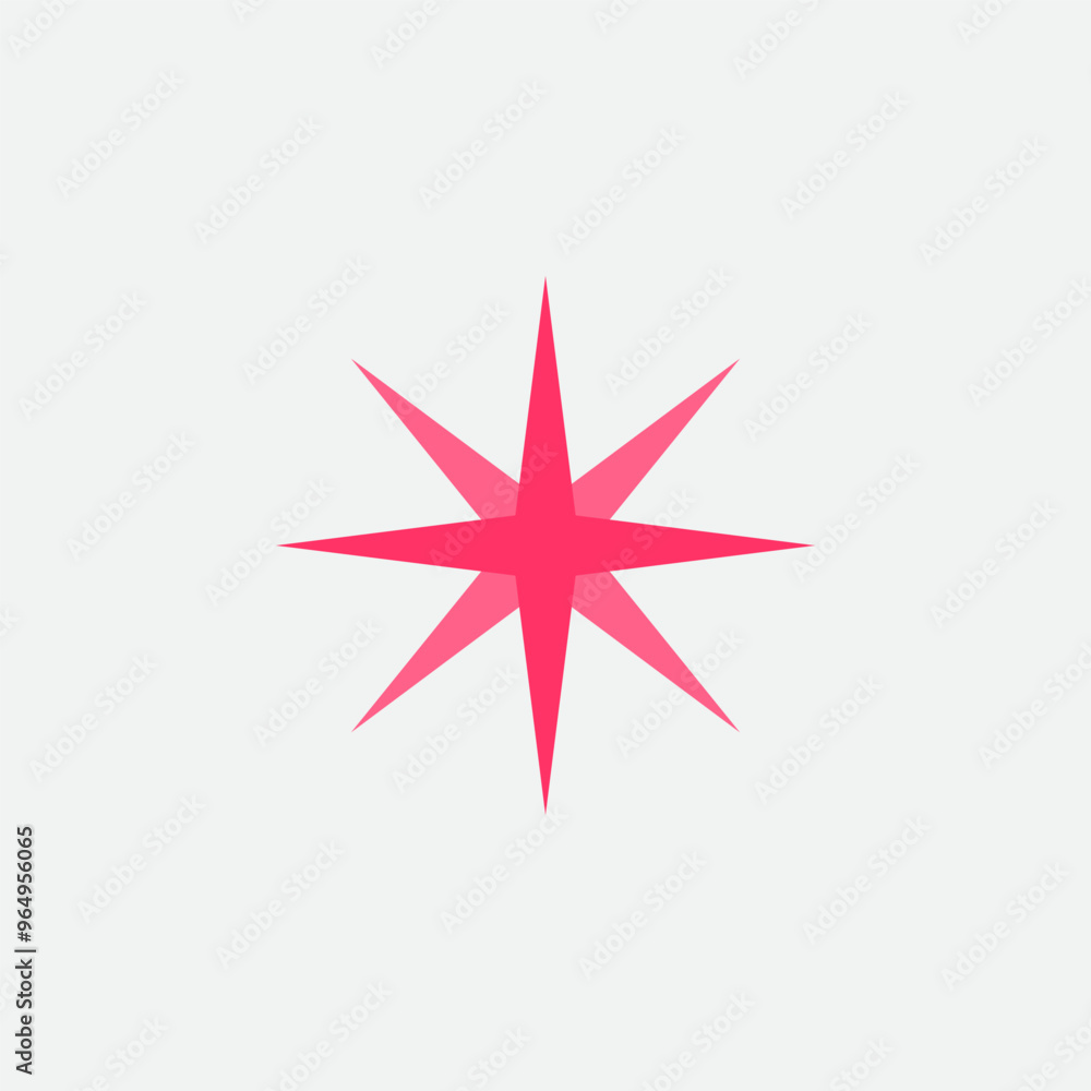 Flat Sparkle Vector Template Flat Sparkle Vector Template