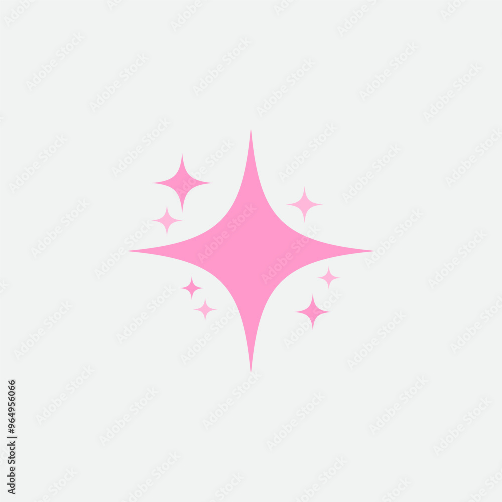 Obraz premium Flat Sparkle Vector Template