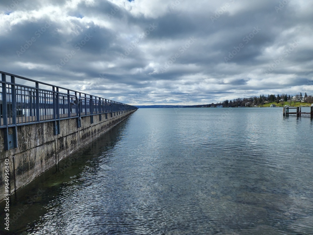 Fototapeta premium pier by the lake