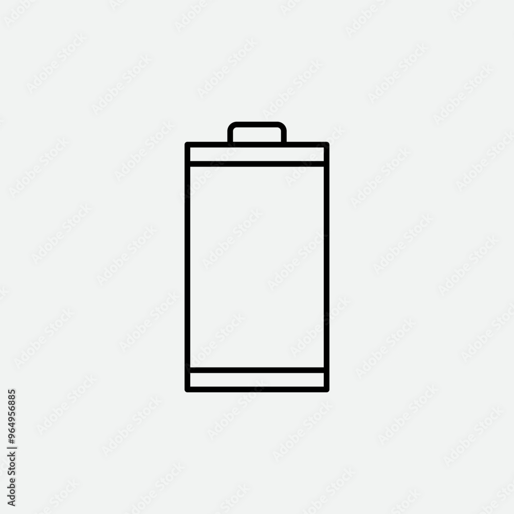 Battery Outline Vector Template Battery Outline Vector Template