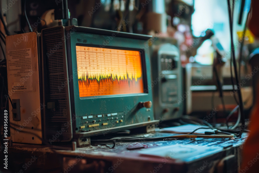 A seismograph records the seismic activity of an earthquake. A seismograph records the seismic activity of an earthquake.