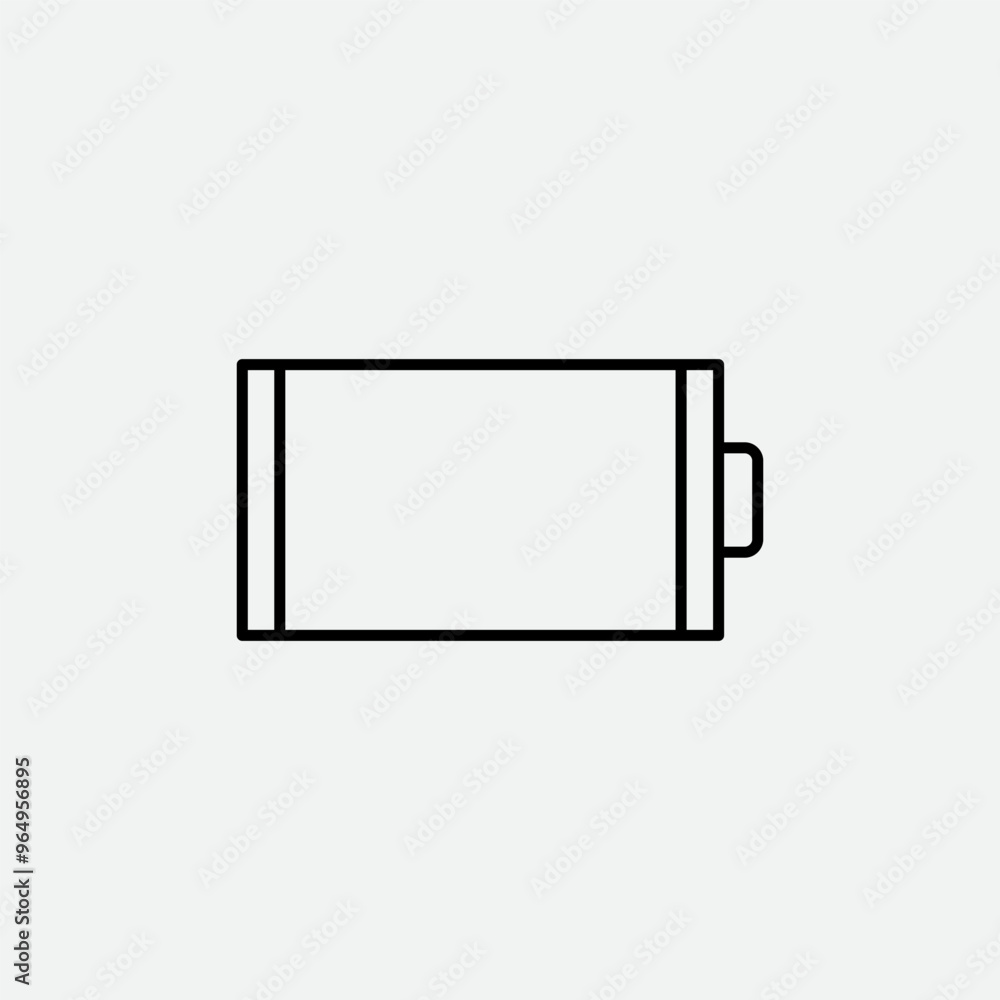 Battery Outline Vector Template Battery Outline Vector Template