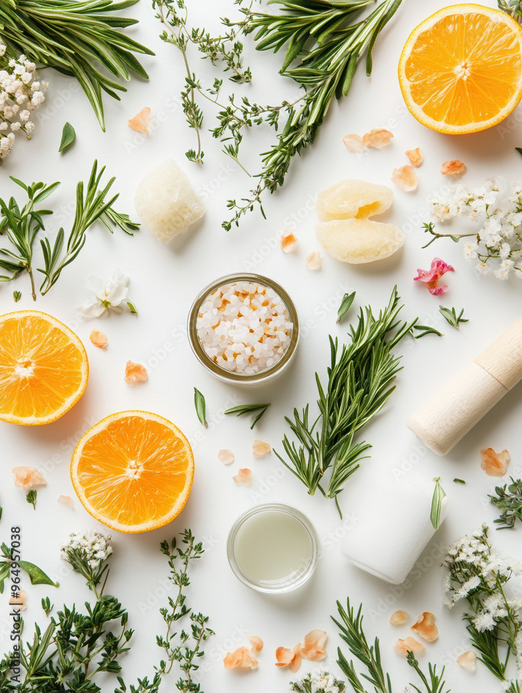 orange herbs flowers skincare essential oils natural wellness spa citrus beauty fragrance aromatherapy relaxation organic leaves salt scrub fresh botanicals flat lay orange herbs flowers skincare essential oils natural wellness spa citrus beauty fragrance aromatherapy relaxation organic leaves salt scrub fresh botanicals flat lay