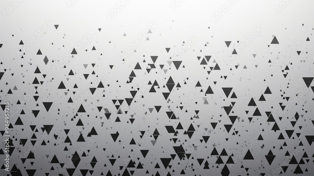 Seamless Pattern of Black and White Triangles in Artistic Gradient from Dark to Light Seamless Pattern of Black and White Triangles in Artistic Gradient from Dark to Light