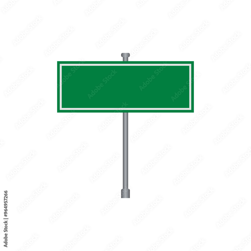 Obraz premium Blank Road Sign Template