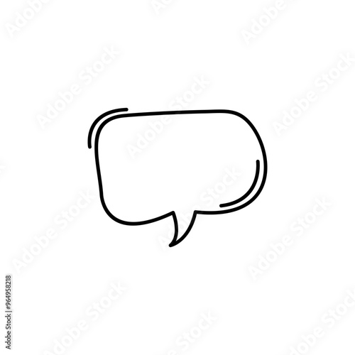 Wallpaper Mural Cartoon Speech Bubble Line Template Torontodigital.ca