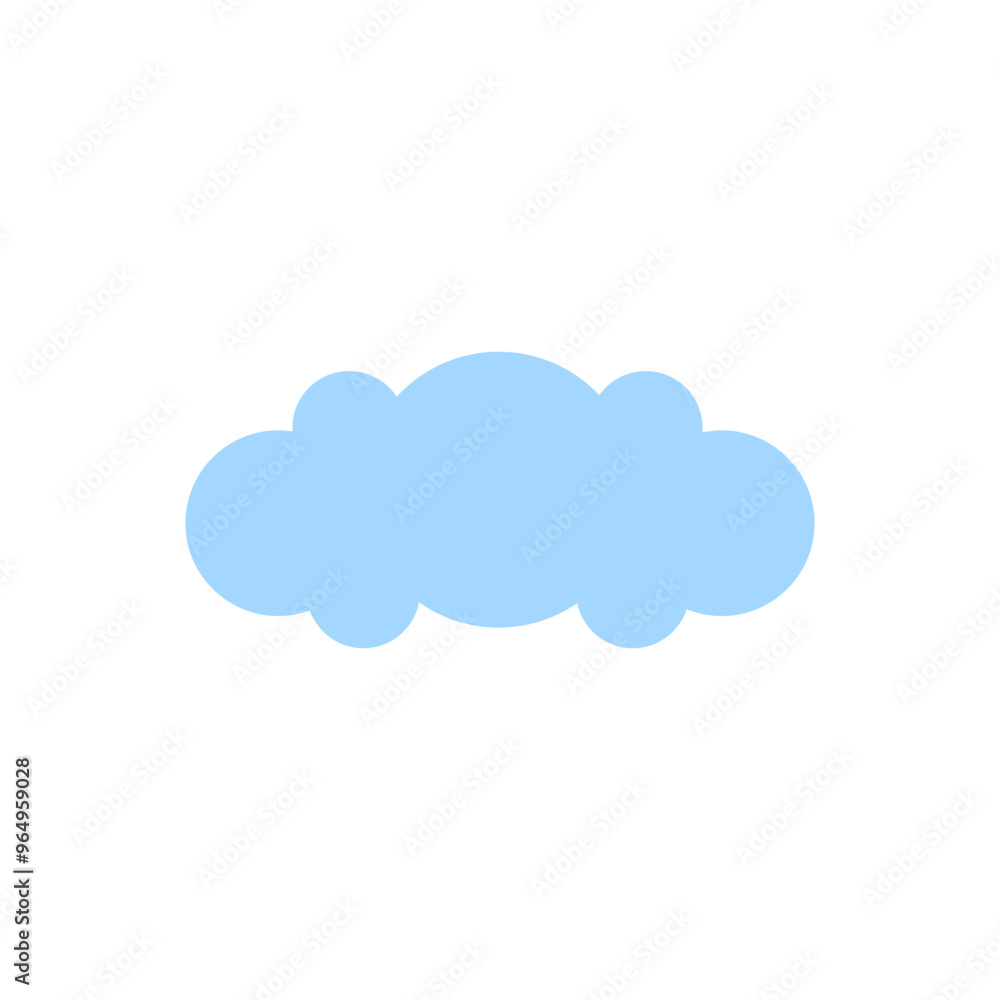 Blue Cloud Vector Template Blue Cloud Vector Template