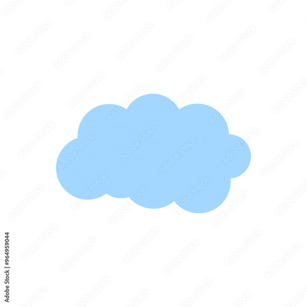 Blue Cloud Vector Template Blue Cloud Vector Template