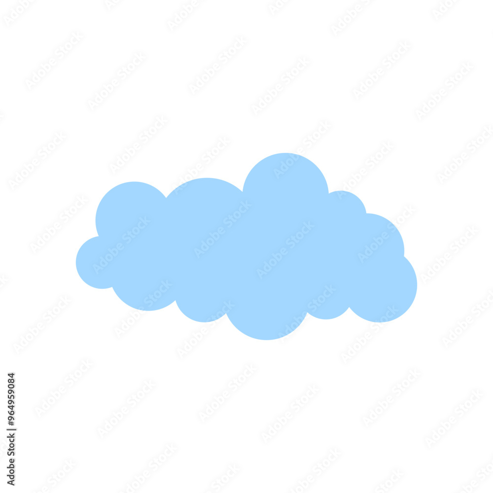 Blue Cloud Vector Template Blue Cloud Vector Template