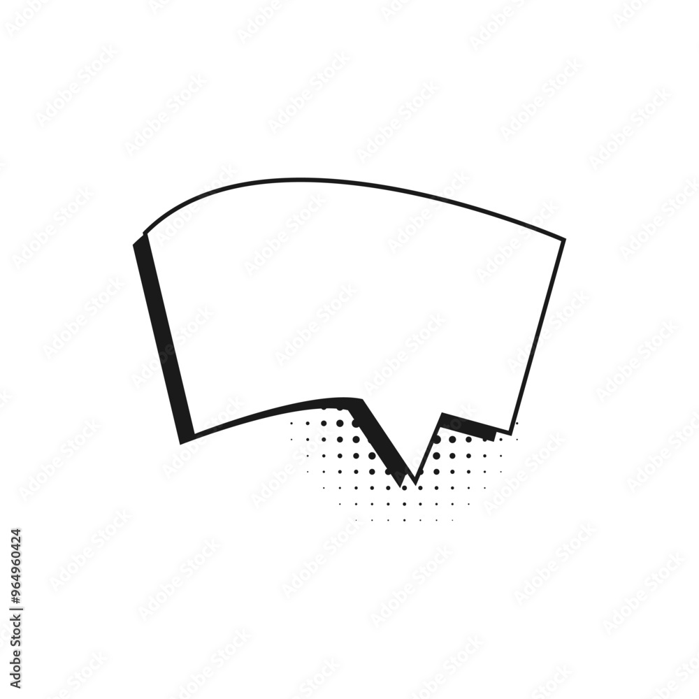 Naklejka premium Comic Bubble Speech Template