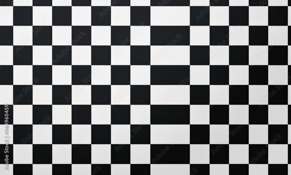 Black and White Checkered Pattern in Clip Art Style with Large Squares Black and White Checkered Pattern in Clip Art Style with Large Squares