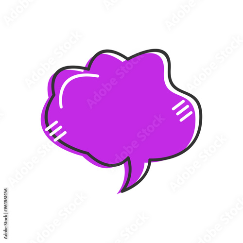 Cute Speech Bubble Template