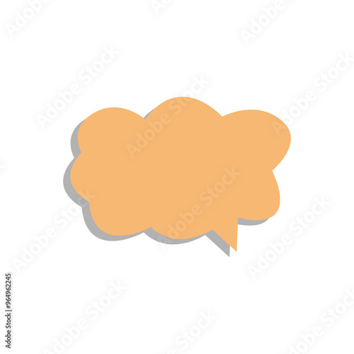 Cute Text Box Speech Bubble Template