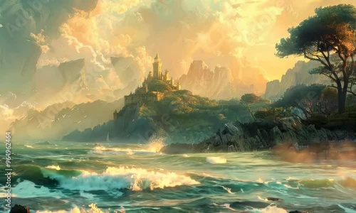 A distant island shrouded in mystery beckons, its shores lapped by the ebb and flow of waves as old as time. Video