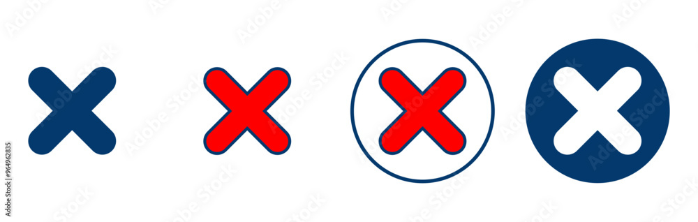 Close icon vector isolated on white background. Delete icon. remove, cancel, exit symbol Close icon vector isolated on white background. Delete icon. remove, cancel, exit symbol