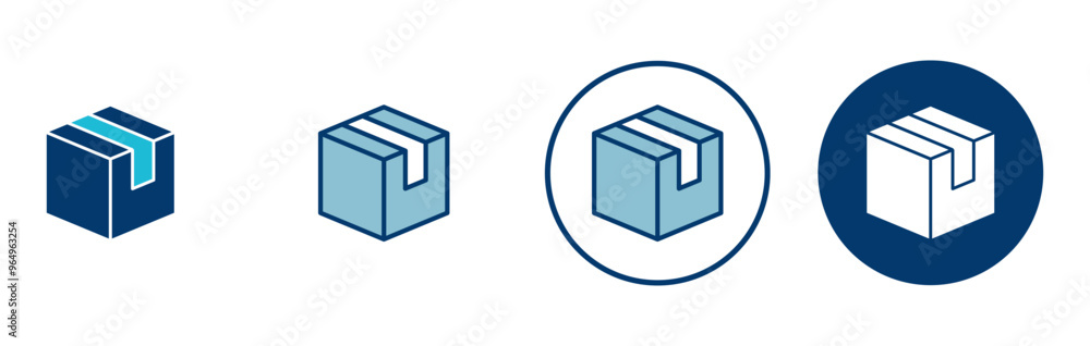 Box icon vector isolated on white background. Cardboard box, packaging open. Box vector icon Box icon vector isolated on white background. Cardboard box, packaging open. Box vector icon