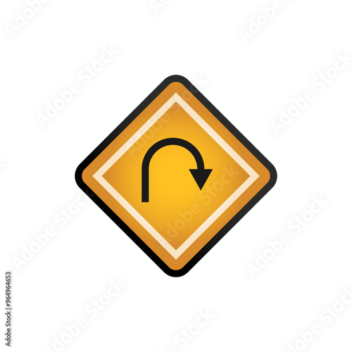 Free Download Yellow Road Sign Template - GFXLoad
