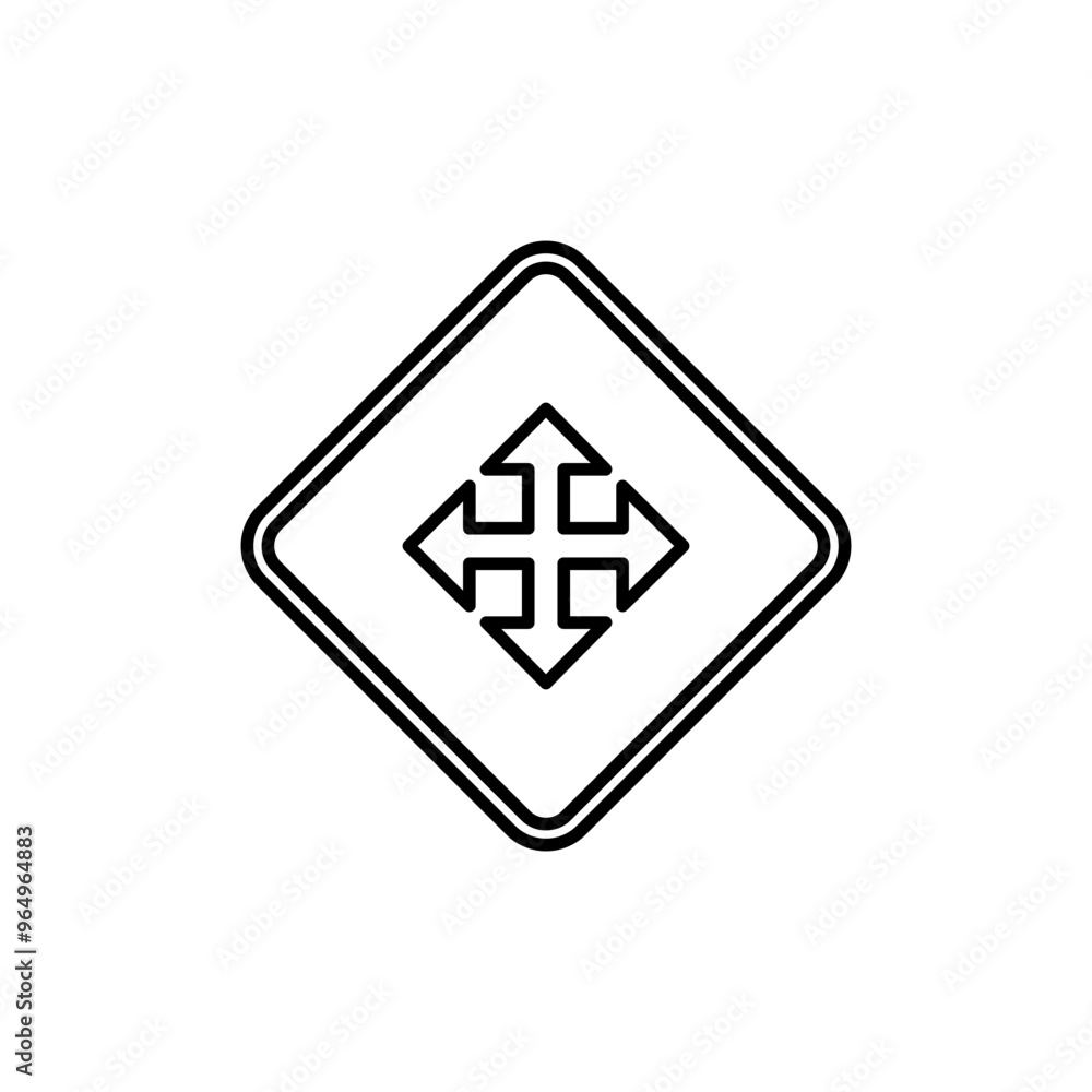 Road Sign Outline Template Road Sign Outline Template