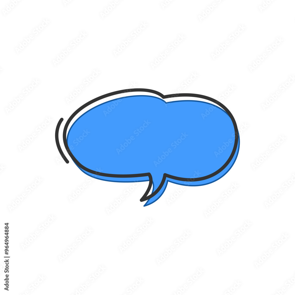 Speech Bubble With Line Template Speech Bubble With Line Template