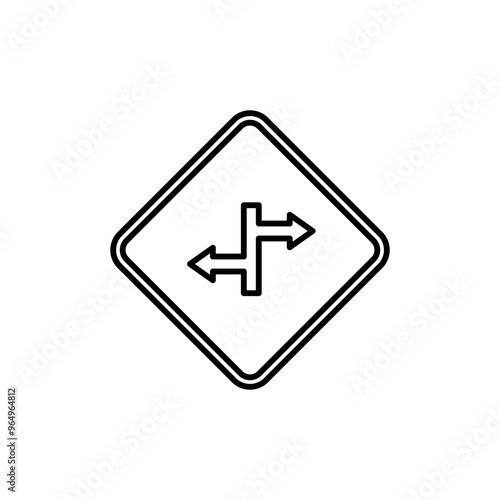 Road Sign Outline Template