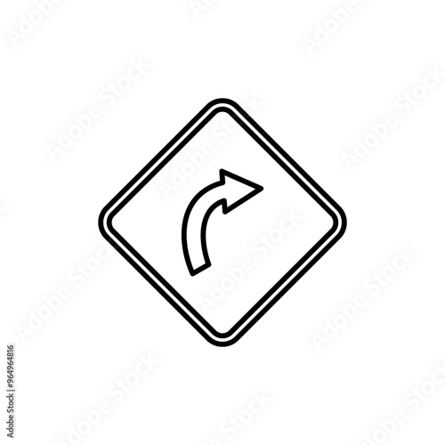 Road Sign Outline Template