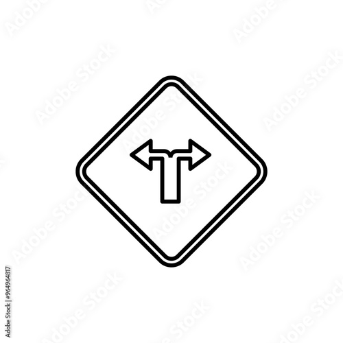 Road Sign Outline Template